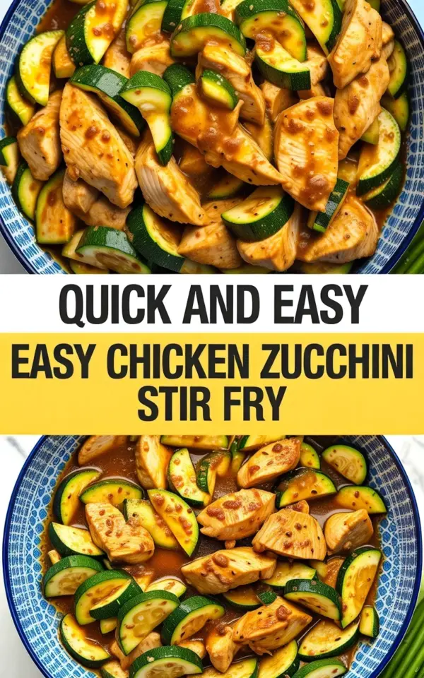 Quick Chicken Zucchini Stir Fry - Easy Weeknight Dinner Recipe