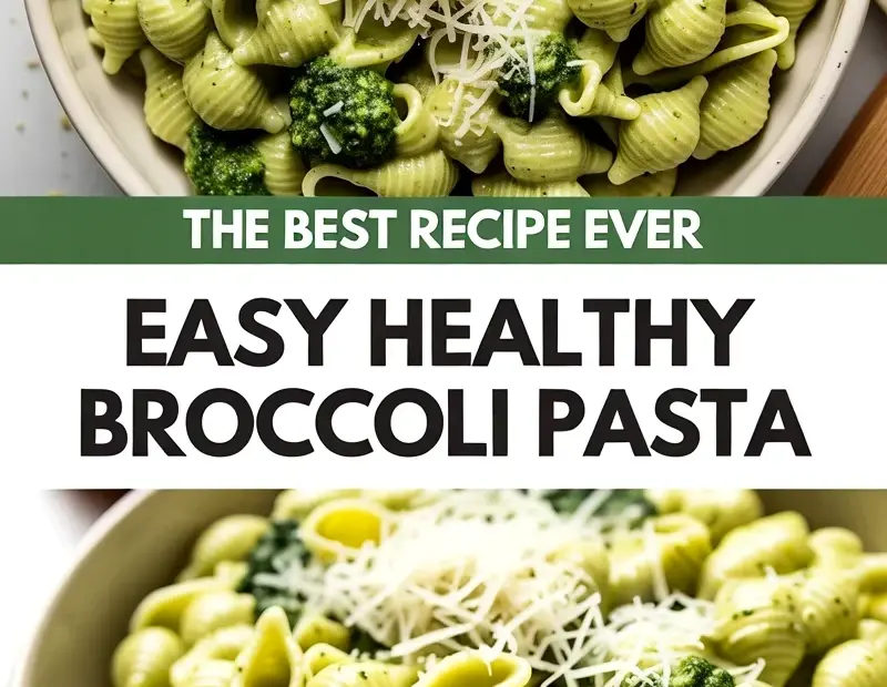 One Pot Creamy Broccoli Pesto Pasta with Parmesan