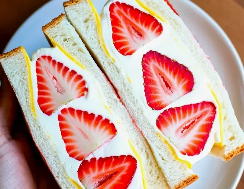 Strawberry Sando – 4-Ingredient Budget Dessert Recipe