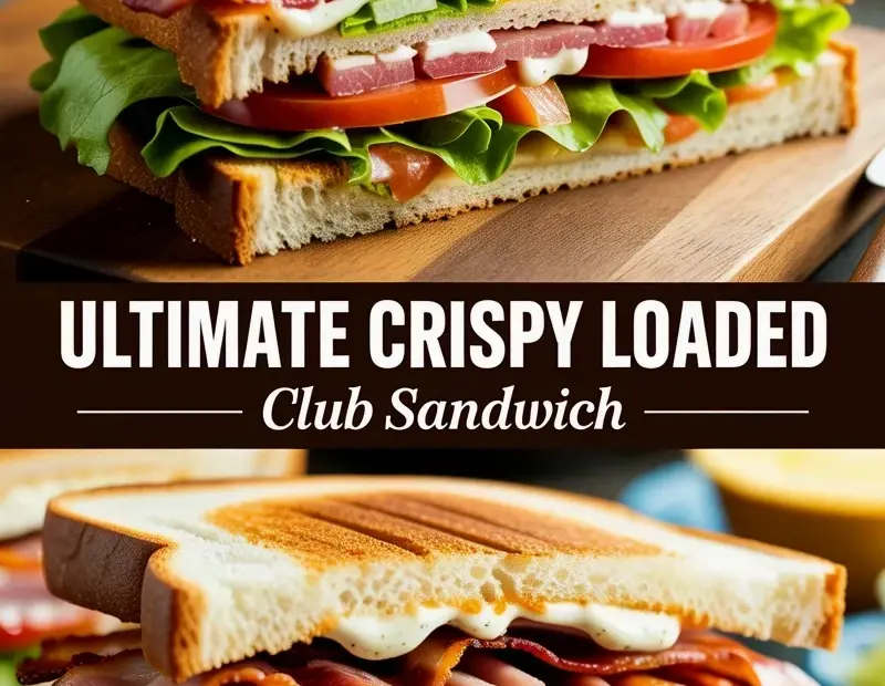 Budget-Friendly Loaded Club Sandwich Recipe | Crispy Grilled Bread & Bacon