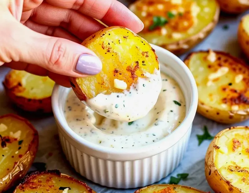 Budget-Friendly Smashed Garlic Parmesan Potatoes | Crispy Oven-Baked Goodness