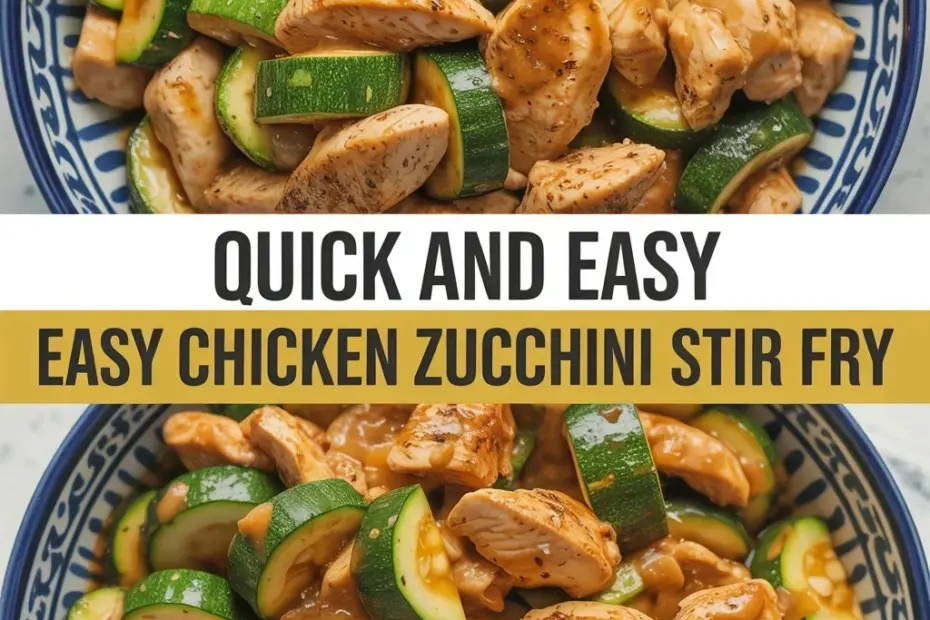 Budget Chicken Zucchini Stir Fry Recipe - Easy Weeknight Dinner