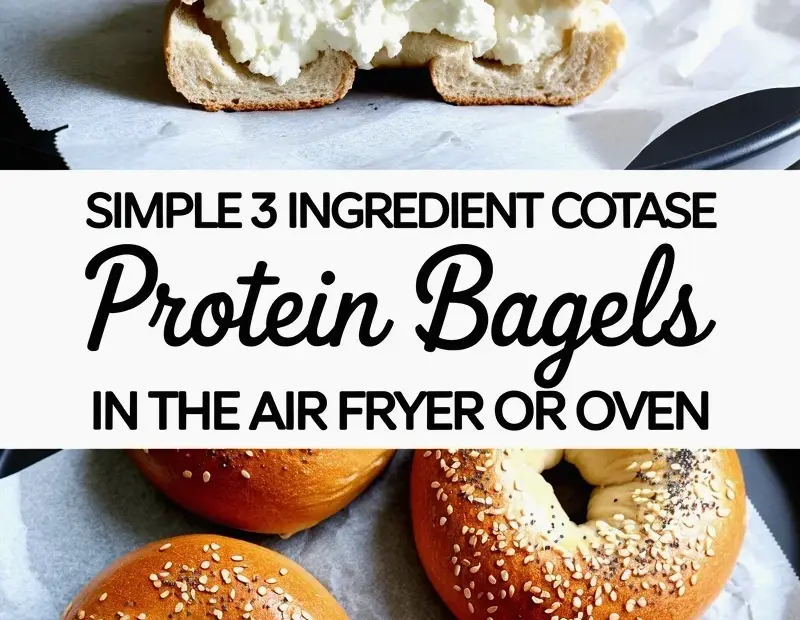 Cottage Cheese Protein Bagels with Sesame & Poppy Seeds - Easy to Make!
