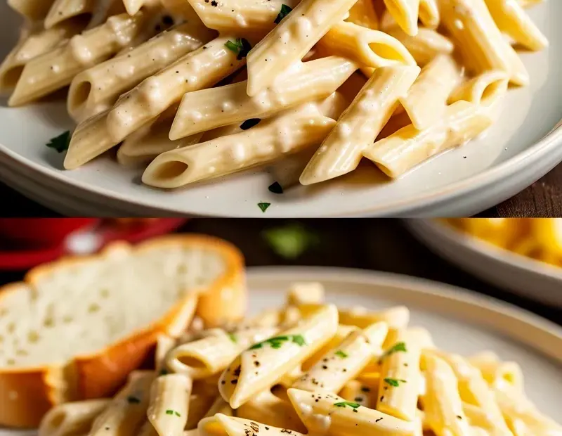 One Pot Cheesy Sausage Pasta with Elbow Macaroni and Fresh Basil